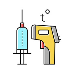 disease prevention color icon vector illustration