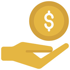 Give Money Coin Icon