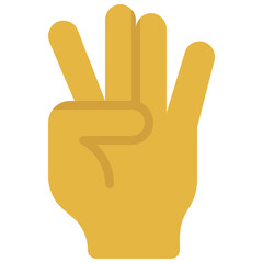 Obraz premium Half Open Hand Icon