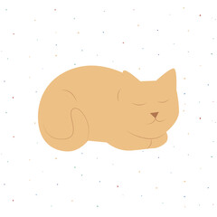 Vector hand drawn flat colorful illustration