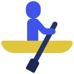 Canoeing Person Icon