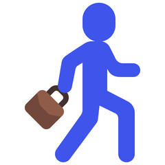 Business Person Walking Icon