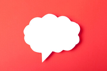 Speech bubble on color background text palce- Image