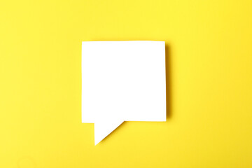Speech bubble on color background text palce- Image