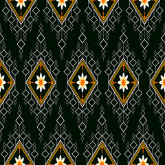 Ethnic seamless pattern traditional Design for clothing,background,carpet,wallpaper,wrapping,Batik,fabric,Vector illustration.embroidery style.