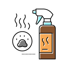 odor neutralizer color icon vector illustration