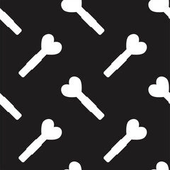 Vector flat hand drawn seamless pattern