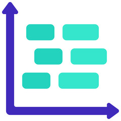 Floating Block Chart Icon