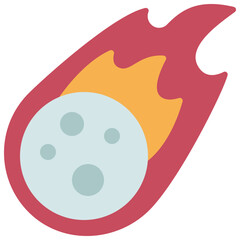 Fototapeta premium Falling Asteroid Icon