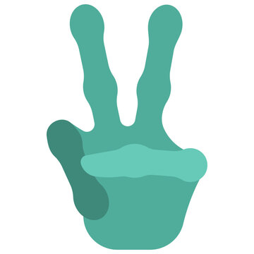 Alien Peace Hand Icon