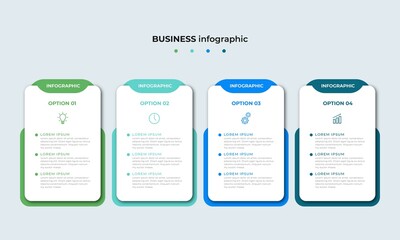 Steps Timeline Infographics Design Template