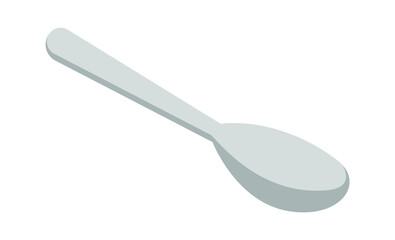 Cartoon spoon icon. Vector illustration