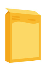 Cardboard box package. Vector illustration