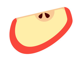Peace of apple. Vector illustration