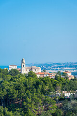 Naklejka na ściany i meble Landscape of Sirolo town, in Italy