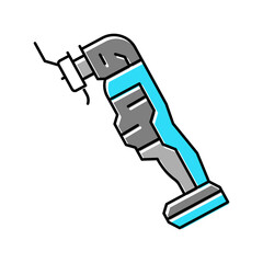 oscillating tool color icon vector illustration