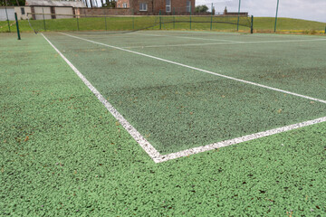 corner of a football field