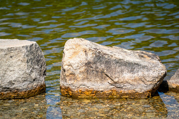 stone in water
