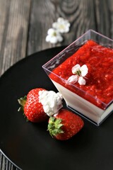 Panacotta dessert