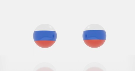 Russia countries flag icon or symbols