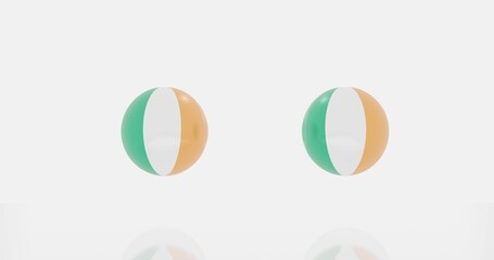 Ivory coast flag icon or symbols