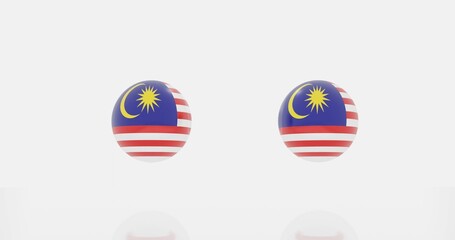 Naklejka premium malaysia flag icon or symbols