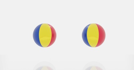 Romania flag icon or symbols
