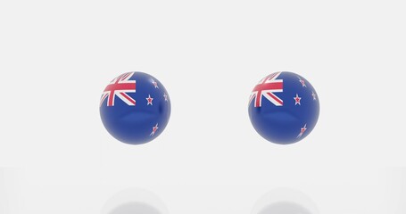 New zealand flag icon or symbols