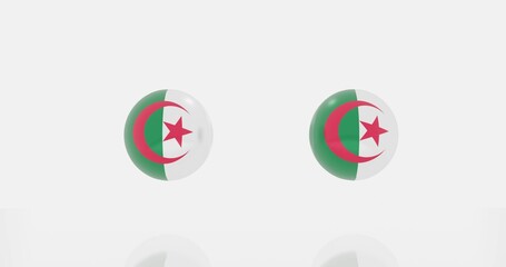 Algeria flag icon or symbols