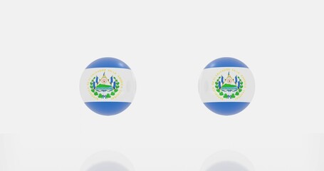 El Salvador flag icon or symbols