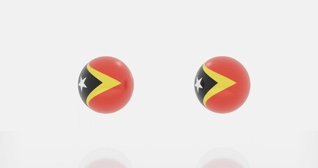 East Timor flag icon or symbols
