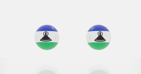 Lesotho flag icon or symbols