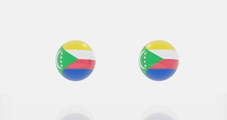 Comoros flag icon or symbols