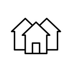 home house new icon simple vector