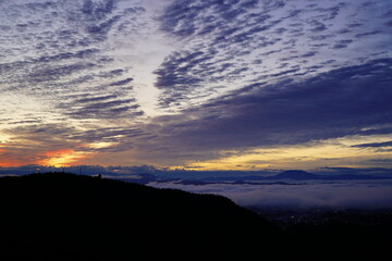 Obraz premium 夜明けの雲海