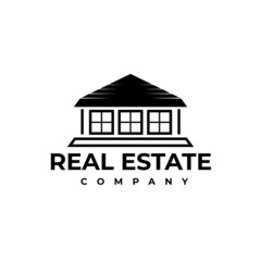 Line style house illustration design logo, symbol, icon, real estate template