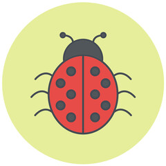 Ladybug Icon Design