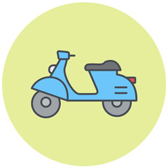 Electric Scooter Icon Design