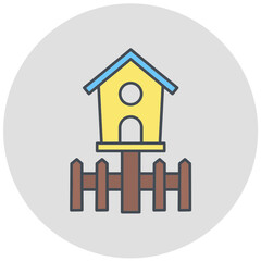 Bird house Icon Design