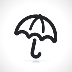 umbrella or protection line icon