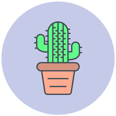Fototapeta premium Cactus Icon Design