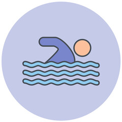 Swimmer Icon Design