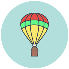 Air Balloon Icon Design