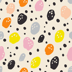 Seamless abstract hand drawn pattern