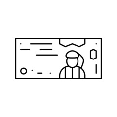 omani rial omr line icon vector illustration