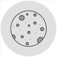Full Moon Icon Design