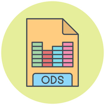 ODS File Format Icon Design