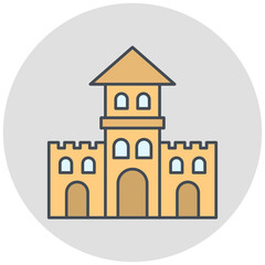 Sand Castle Icon Design