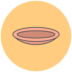 Plastic Plate Icon Design