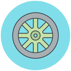 Obraz premium Wheel Icon Design